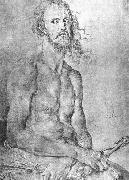 Self-Portrait as the Man of Sorrows Albrecht Durer